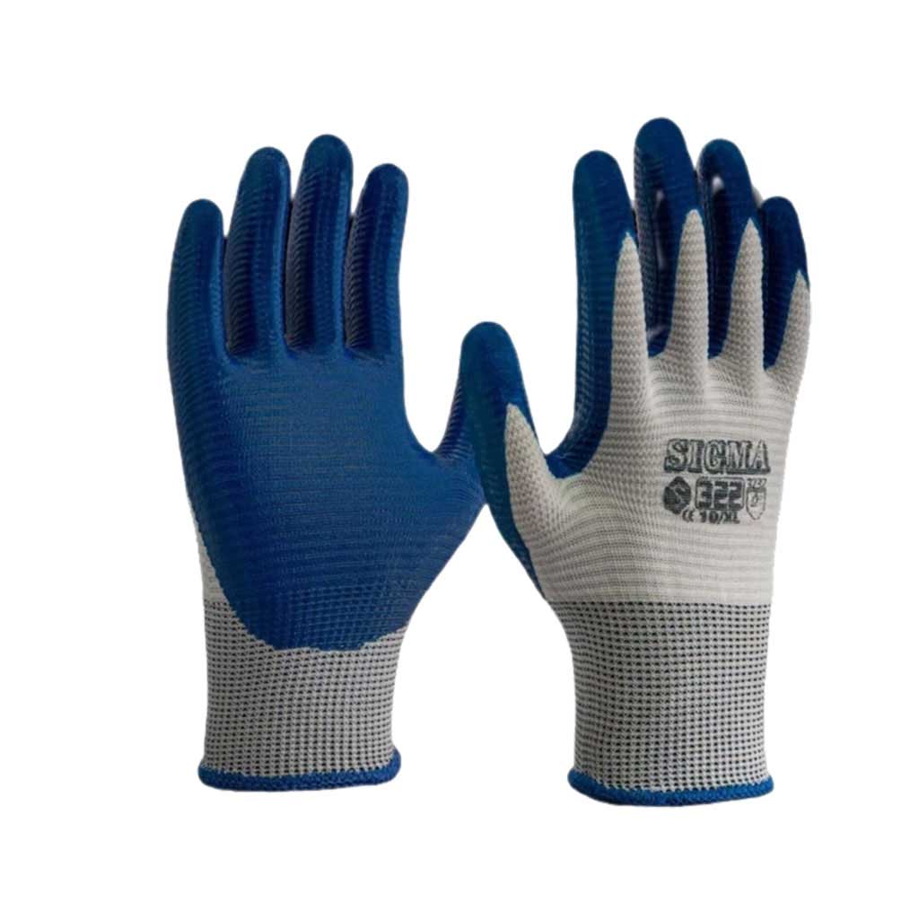 sigma-322-nitrile-img-1 دستکش ایمنی نیتریل سیگما مدل 322 - Image 1